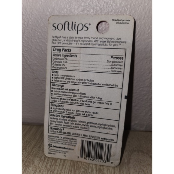 Softlips Lip Protectant/Sunscreen, Value Pack, Cherry, Twinpack PKG IMPERFECT - Picture 2 of 3